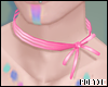 P|PinkRibbonBowChoker