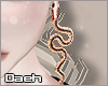 d Earrings snake