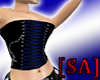 [SA] Black & Blue corset