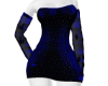 Navy Glitter Dress Blue