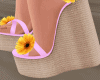 Pink Wedges + Flowers