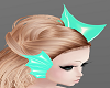 H/Teal Mermaid Head Fin