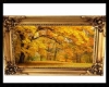 Fall in gold frame ART