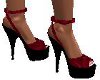Scarlet platform heels