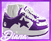 Purple/ White sneakers