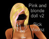 Pink and blonde doll v2