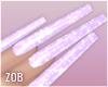 Z| Purple Glitter Nails