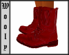 Ankel boot red