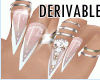 Diamonds Nails Rings
