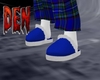 Christmas Blue Slippers