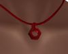 E* red Nut /necklace
