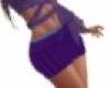 Purple Belted Skirt