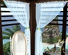 Summer Aqua Curtain L