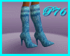 [P76]blu sparkle boots