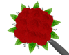 Red Glitter Rose Bouquet
