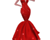 .M. Red Romantic Gown