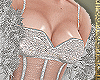 Glitter Silver Fur Coat