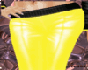 leather trousers yellow