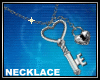 Lock & Key Necklace Silv