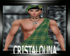 Green tartan irish kilt