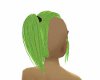 Mohawk & Tail Green Hair