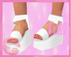 f. White Sandals