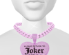 Joker Heart Necklace