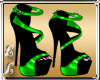 Black Green Shoes