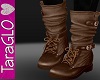Brown Buckle Boots