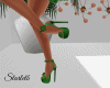 Ivy Green Floral Heels