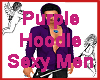 Purple Hoodie Sexy Men