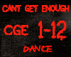 DANCE-CANT GET ENOUGH