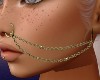 Gold Nose Chain Left