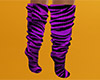 Pink Tiger Stripe Socks Tall (F)