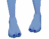 *2 toes blue feet 