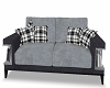 Grey and Black Couch