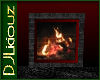 DJL-Fireplace Red/GreyBr