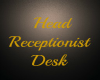 Head Receptionist Sign
