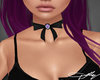 Bow Choker Purple Jewel