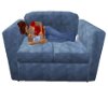 Blue Safari Family Couch