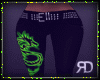 Green  Neon Dragon Pant