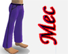 Mec purple casual pants