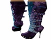 purple n blue boots