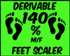 {L} 140 % Foot Scaler