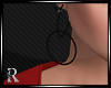 +R+ Black Double Hoops