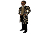 Gold and Black Trig Suit