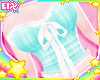 . cyan plaid corset
