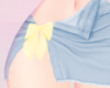 Yellow Bow Denim Skirt