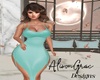 Alessia Aqua Dress