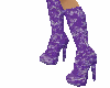 (e) purple boots